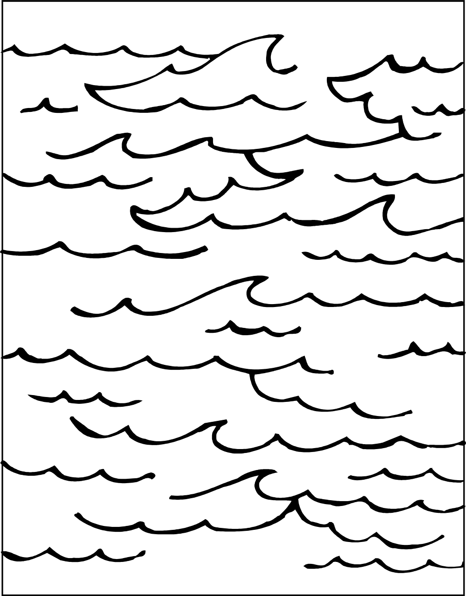 sea water clipart black and white flower