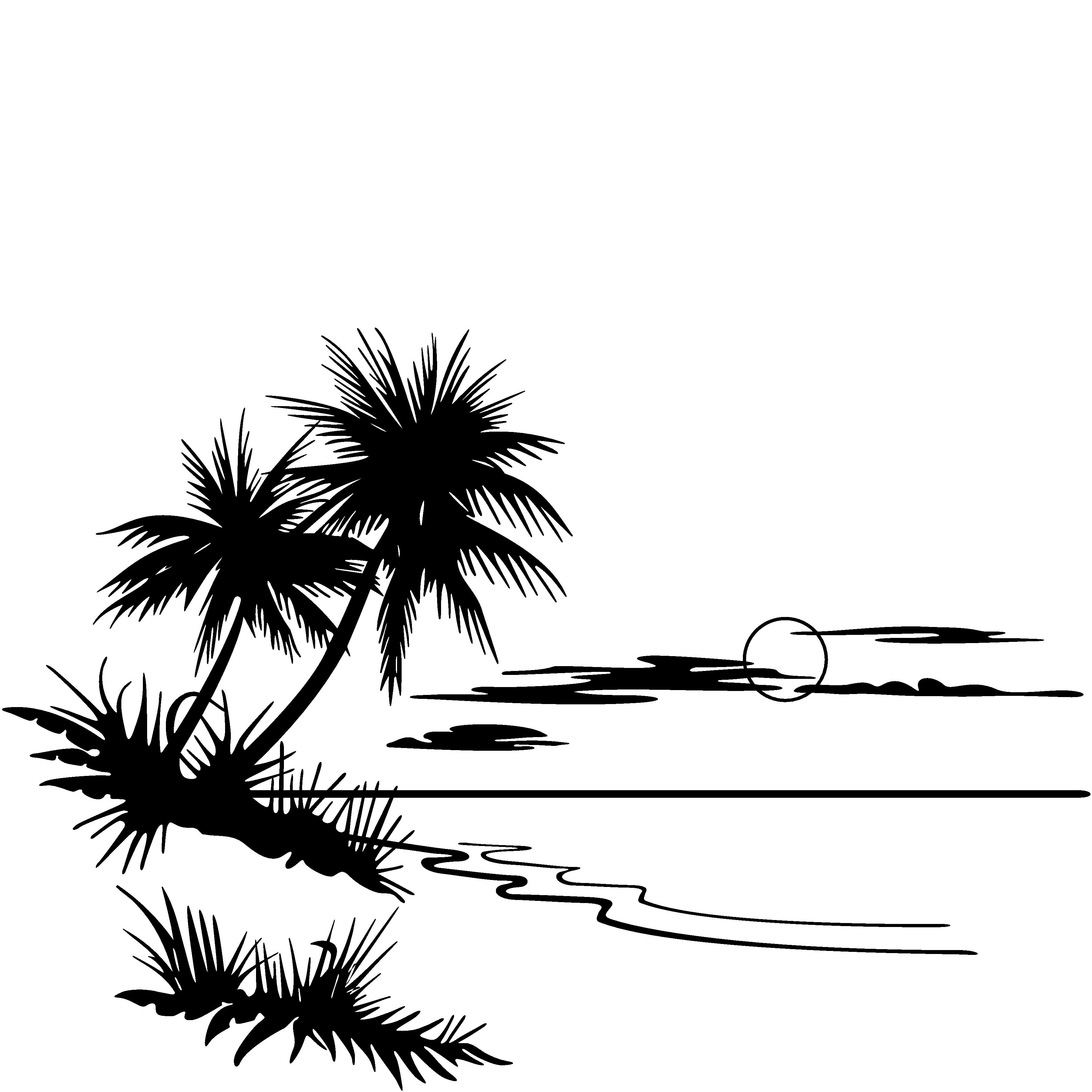 Ocean Clipart Black And White 
