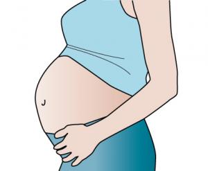 Teen Pregnant Women Clipart 
