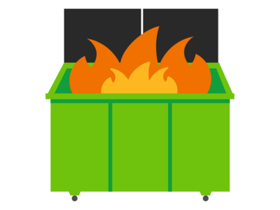 dumpster fire clipart - Clip Art Library.