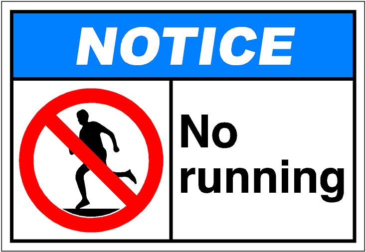 Featured image of post No Running In Class Clipart No running single laminated class rules classroom poster