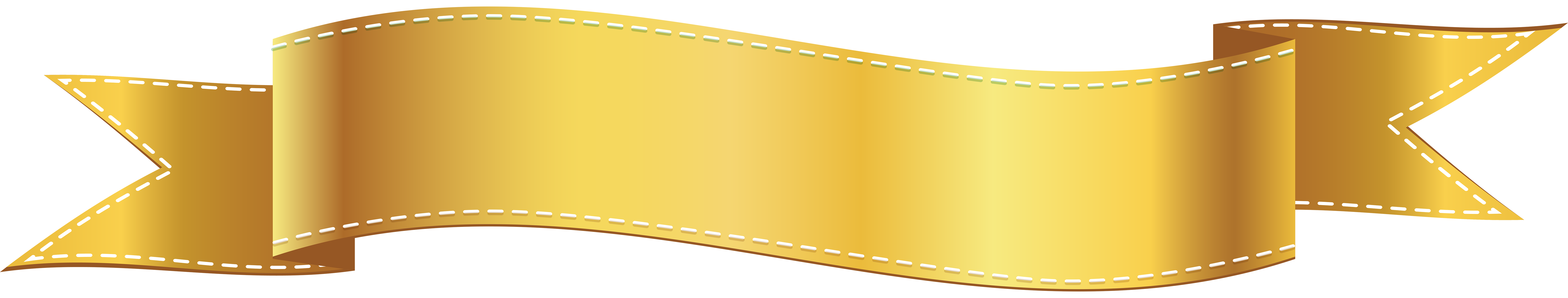 Gold Ribbon Banner Png Clip Art Library