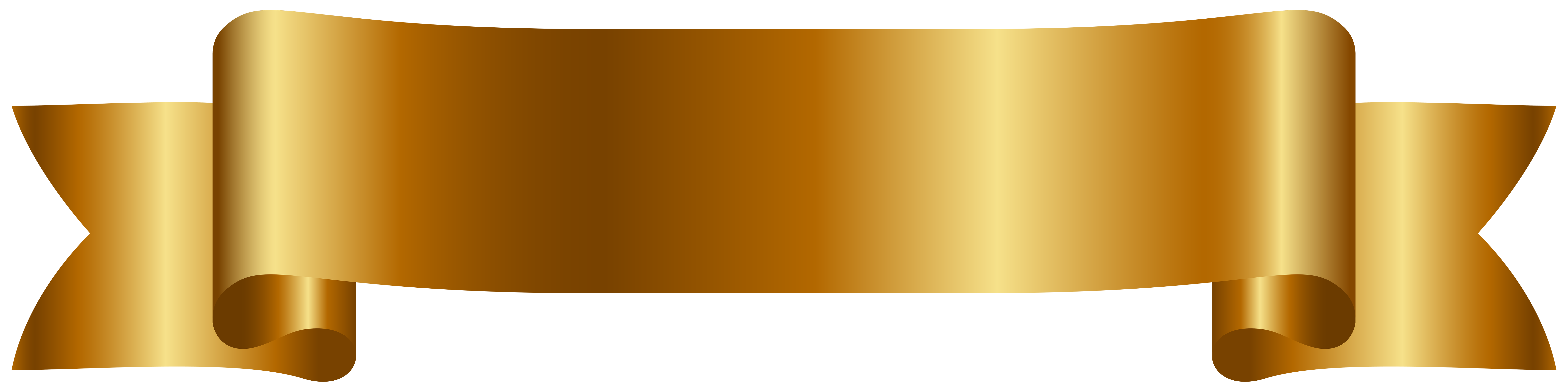 Golden Banner Free PNG Clip Art Image 