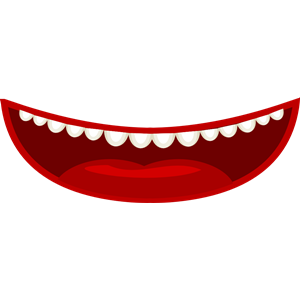 Mouth in a Cartoon Style clipart, cliparts of Mouth in a Cartoon 