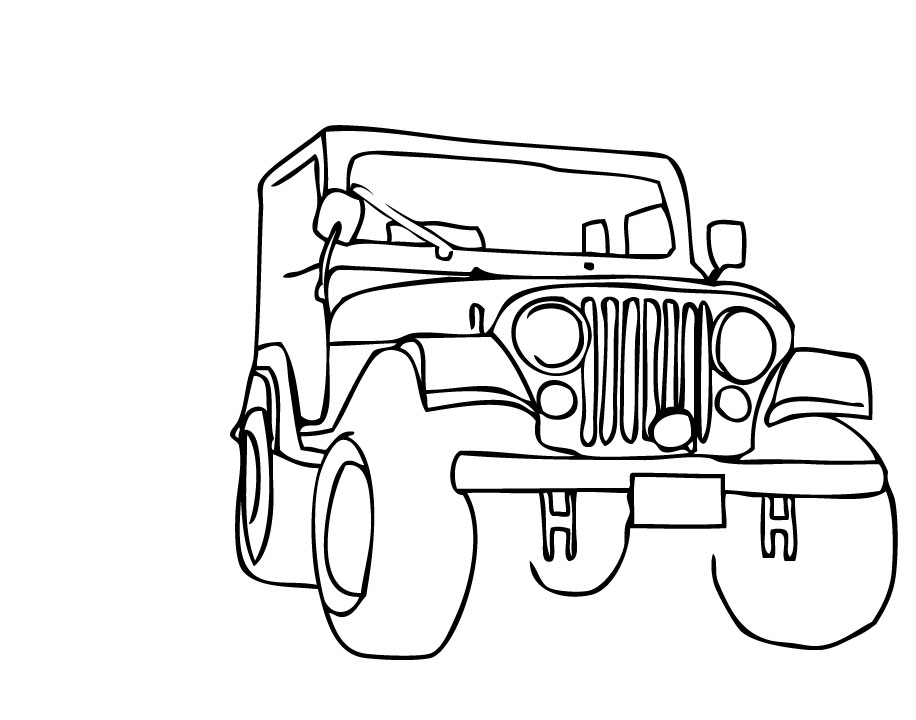 Cartoon Jeep Clipart 