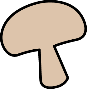 Mushroom Slice Clipart 