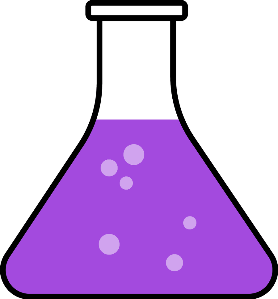 Science beaker clipart no background 