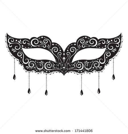 Black Masquerade Mask Clipart 