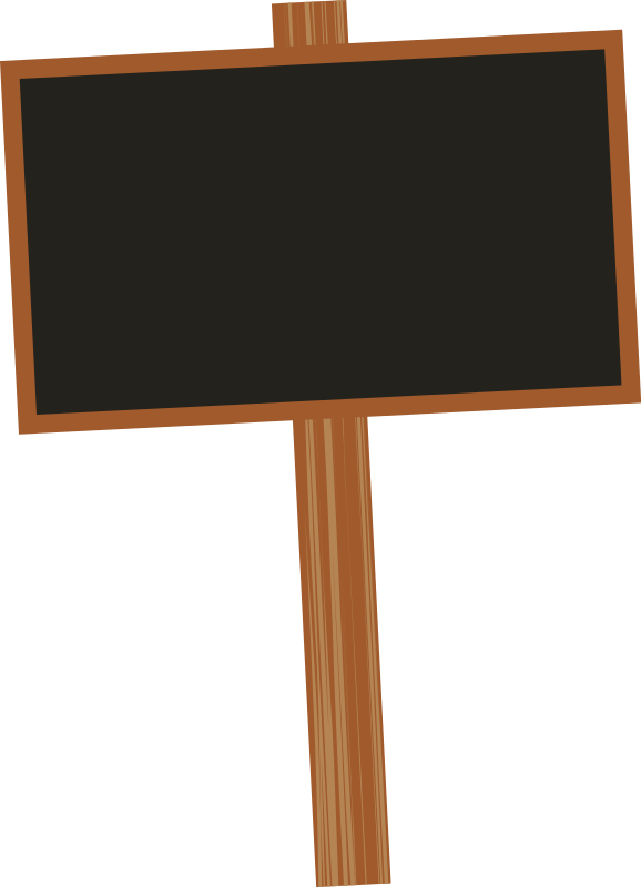 Blank sign clipart 
