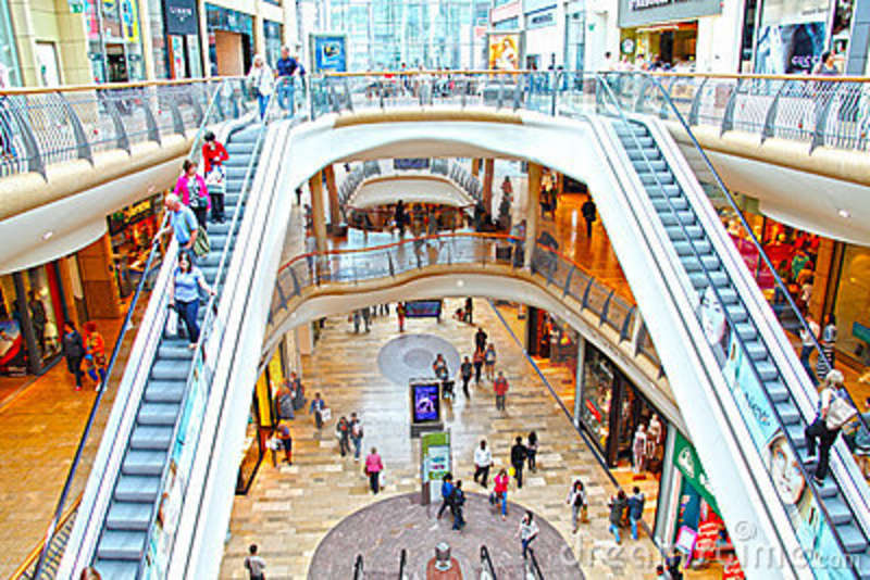 Clipart shopping mall 