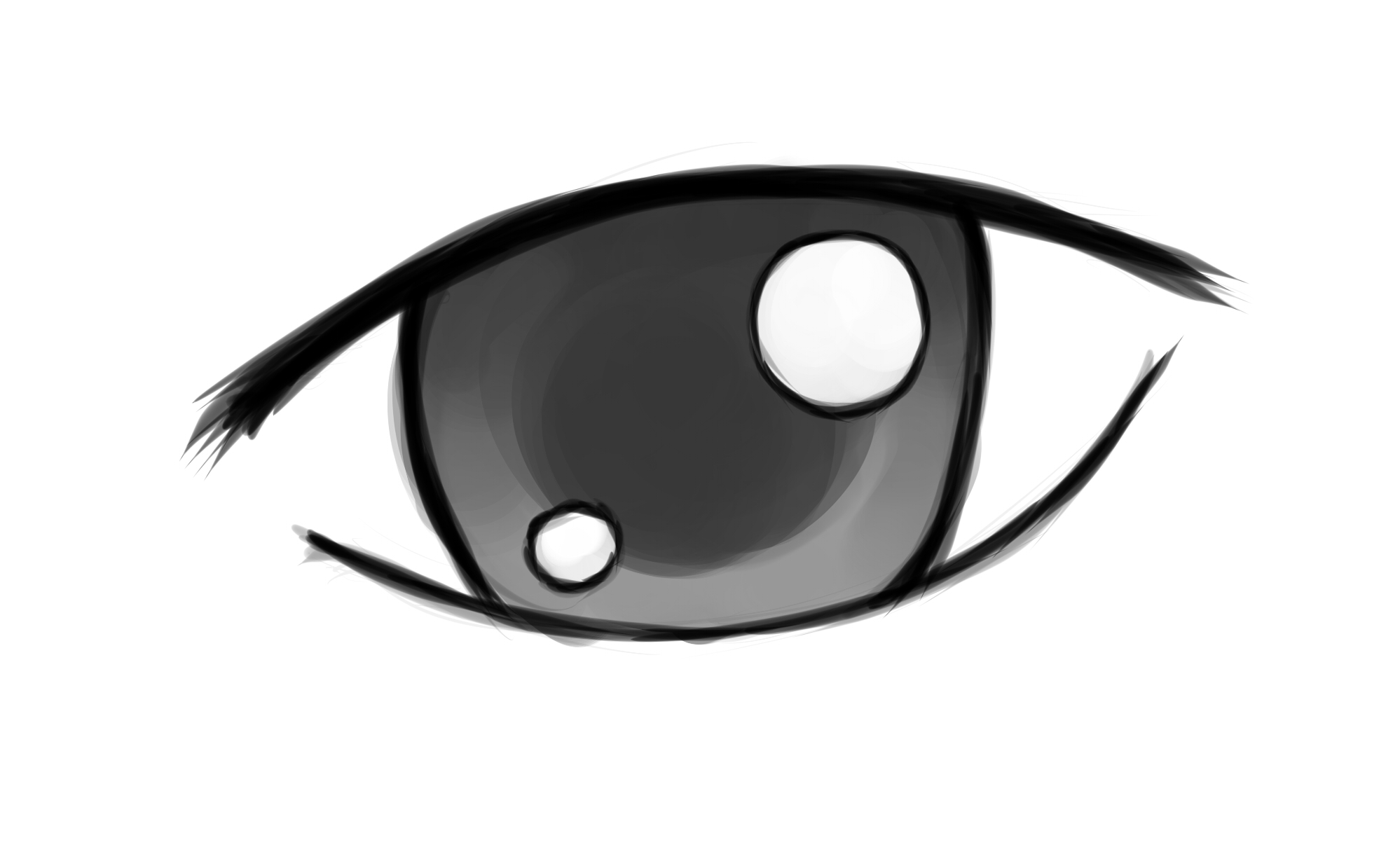 how to draw anime cartoon eyes