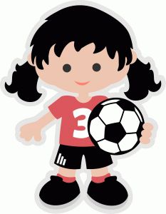 Soccer girl clipart 