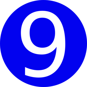 Number 9 Clipart 