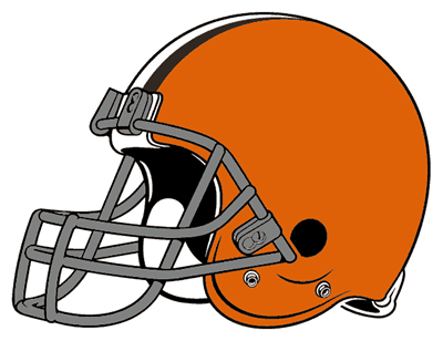 Orange football helmet clipart 
