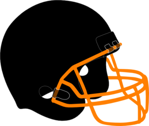 Gold football helmet clipart 