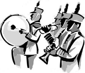 free clip art marching band 