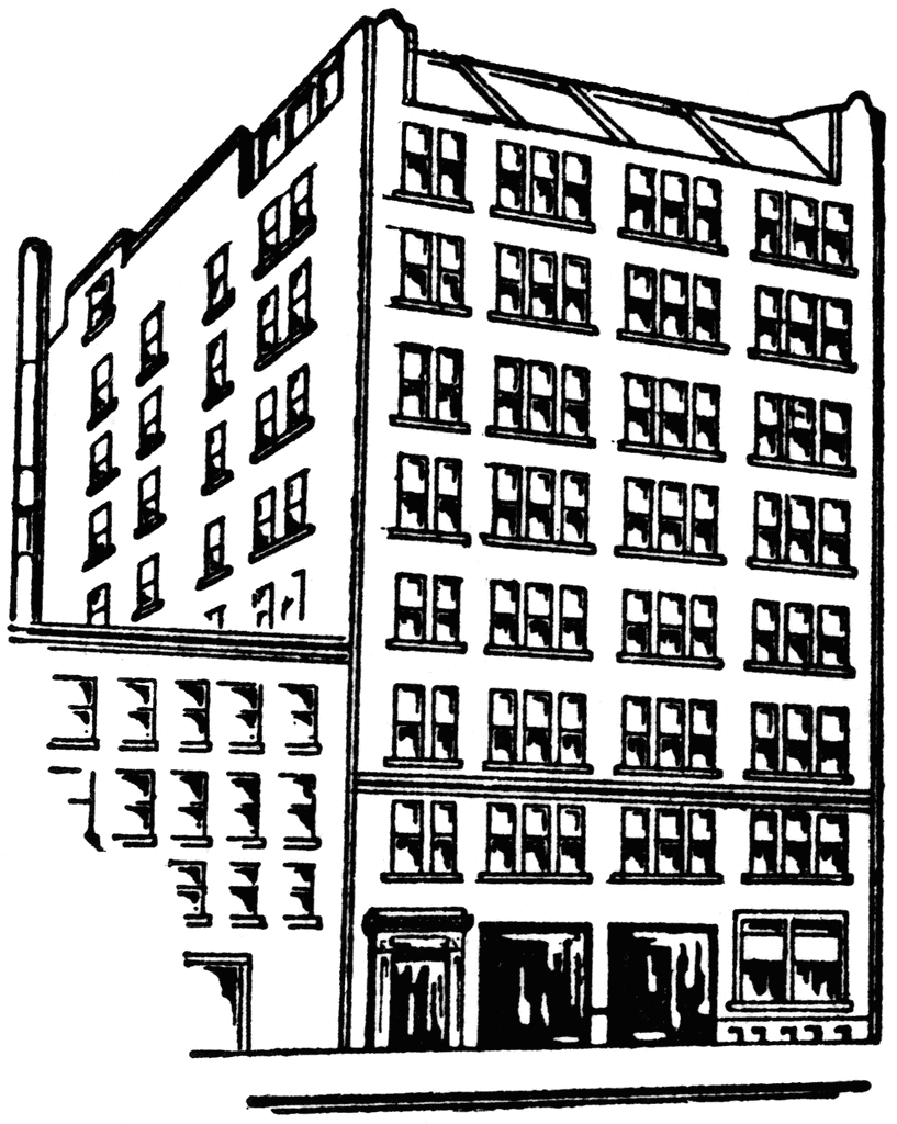 Free Clipart Apartment Building 
