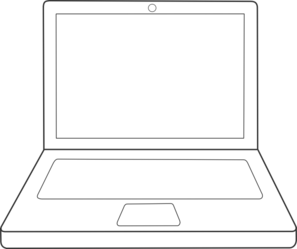 Cartoon Laptop Clipart 