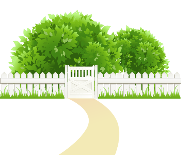 Grass and bushes clipart 
