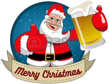 Christmas beer clipart 