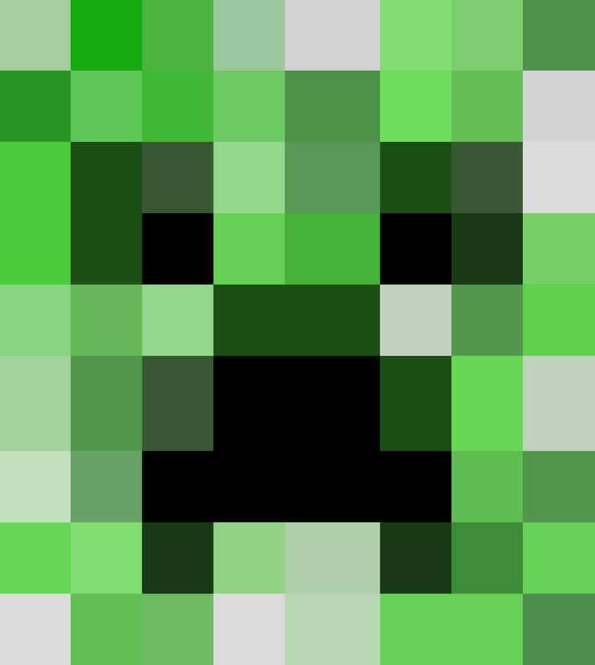 Creeper Face Minecraft Pixel Art Creeper Face Minecraft Logo