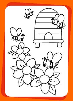 Honey Bees Clipart Image 