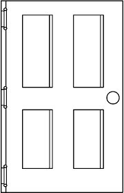 Door clipart black and white 