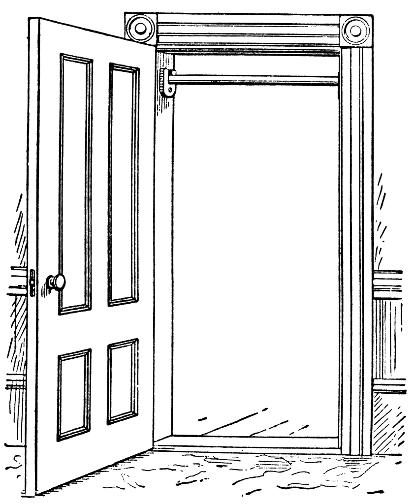 Open Door Clipart 