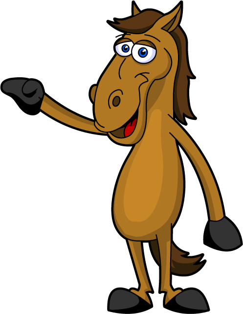 clip art horse cartoon - Clip Art Library