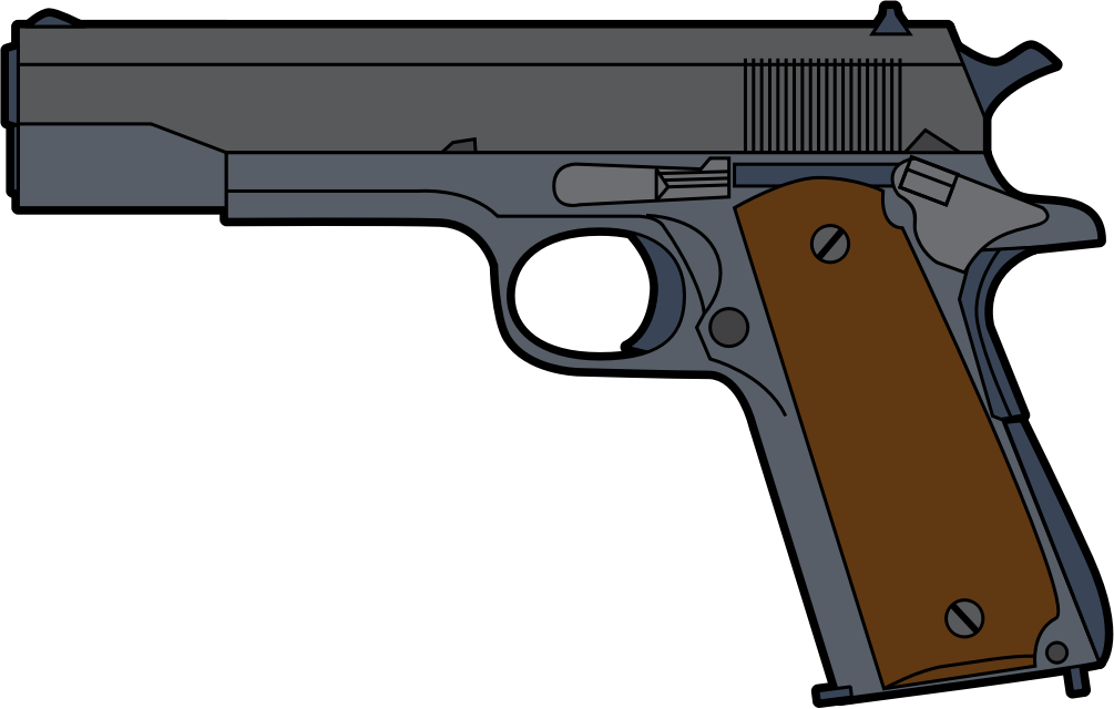 Cartoon gun clipart 