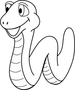 snake clipart black and white - Clip Art Library