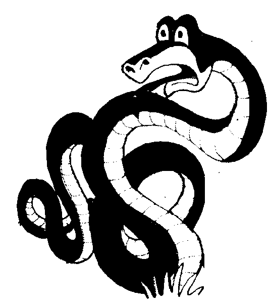 Snake black and white snake clipart clipart 