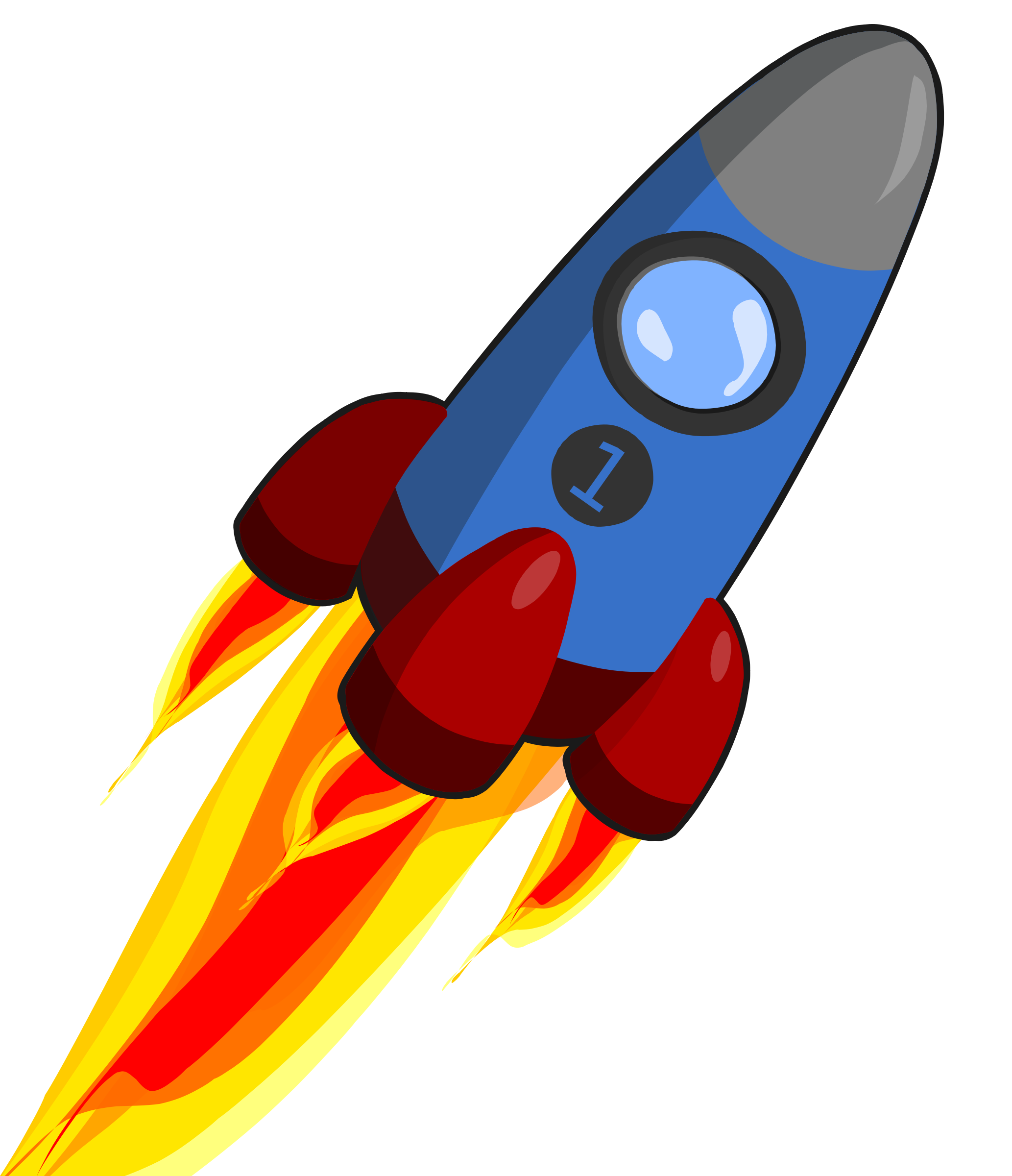 Rocket clipart animated 