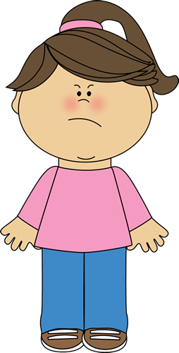 frustrated kid clipart