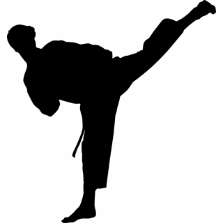 Karate Silhouette Clipart 