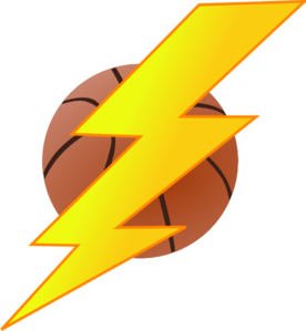 Thunder basketball clipart 