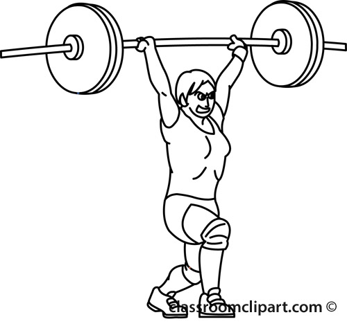 Weight outline clipart 