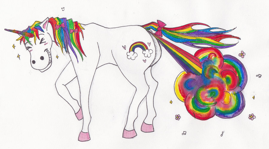 Unicorns Pooping Rainbows 