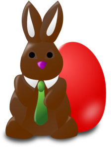 Chocolate Bunny Clipart 