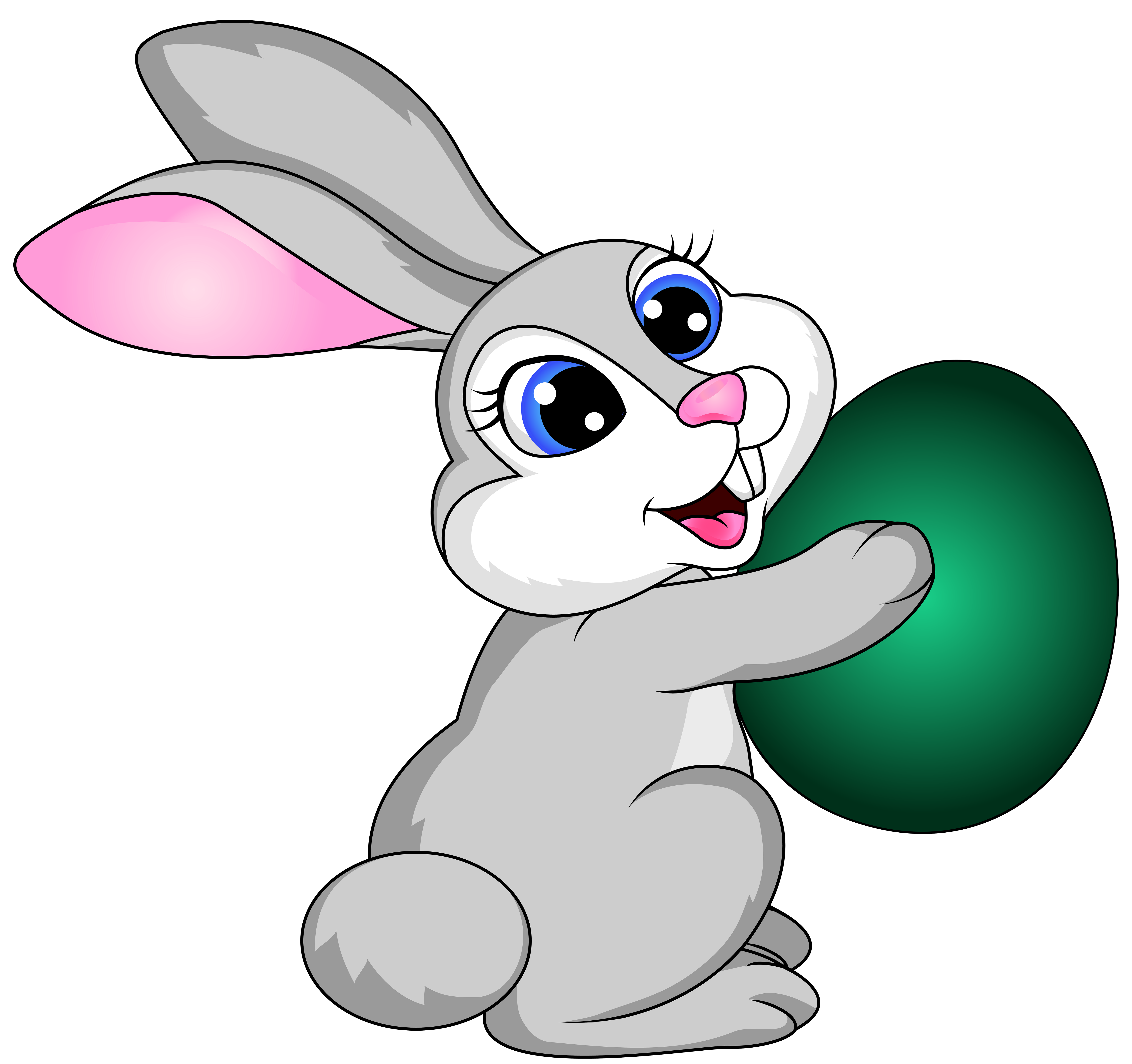 Easter bunny clipart transparent 