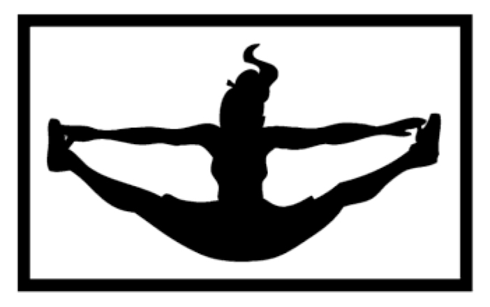 Cheerleader Toe Touch Clipart 