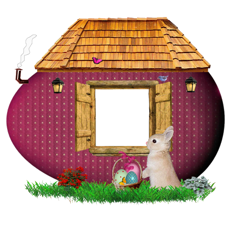 Easter Bunny House Frame?m=1363561200 