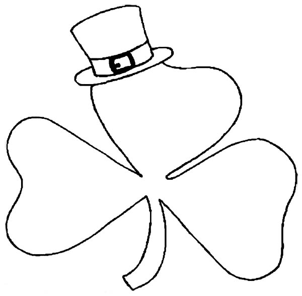 Picture Of A Shamrock To Color 