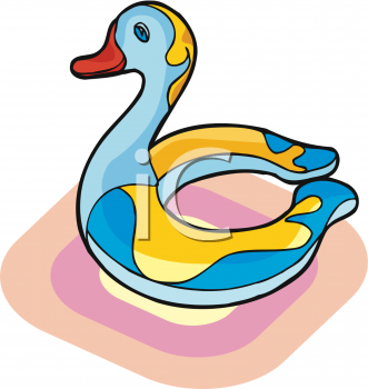 Pool toys clipart 