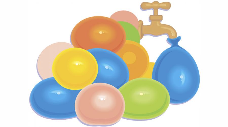 Water balloons clipart image 