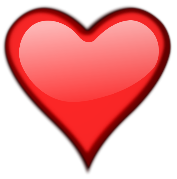 Valentine heart clipart image 
