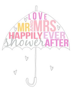 Bridal shower umbrella clip art 