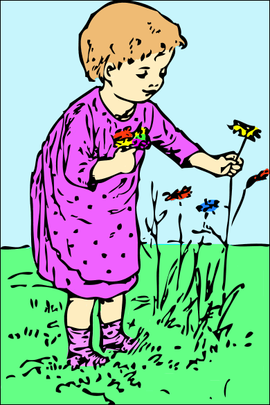 Picking Flowers Http Www Wpclipart Com Plants Flowers No Name 