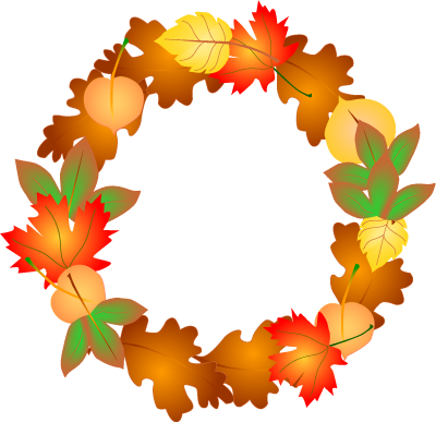 Free autumn wreath clipart 
