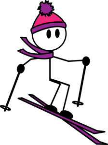 Skier cliparts 